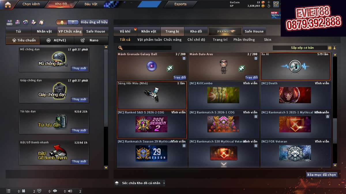 shop acc cf uy tin gia re